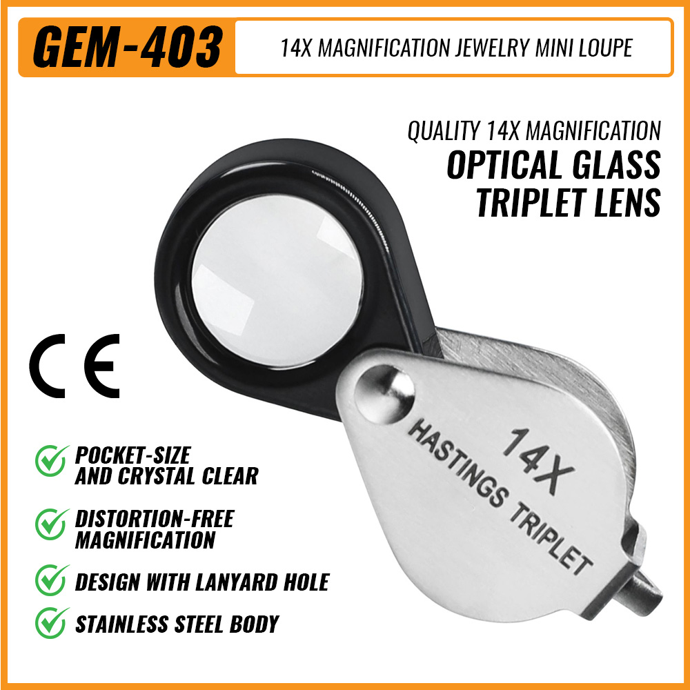 Eye Piece Magnifier - Loupe de bijoutier 14X, boucle de