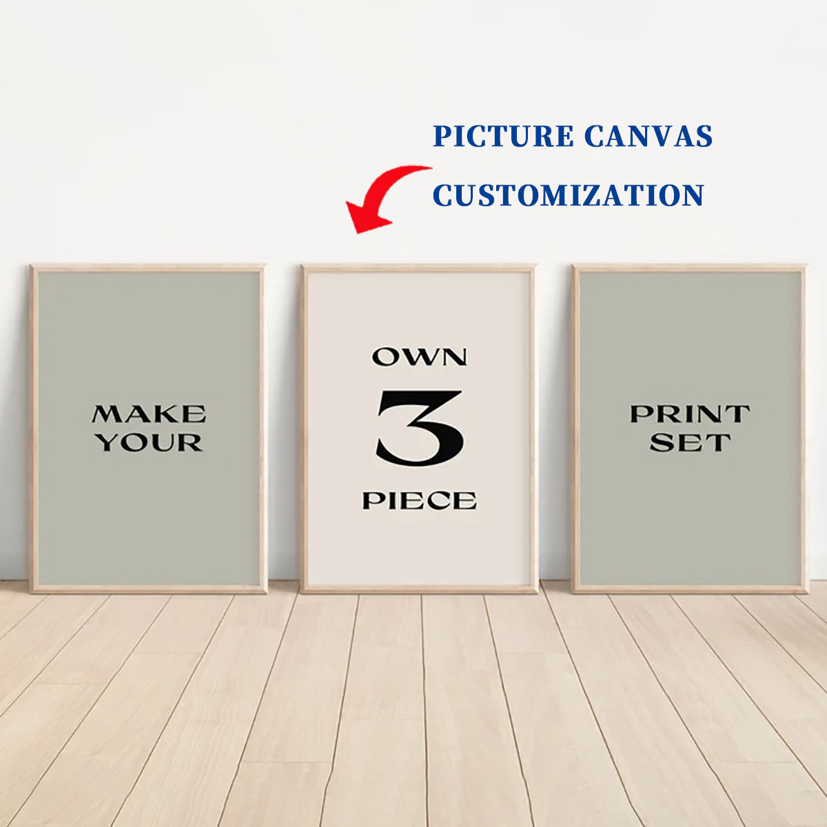 Photography Ideas - 3 affiches sur toile personnalisées sans