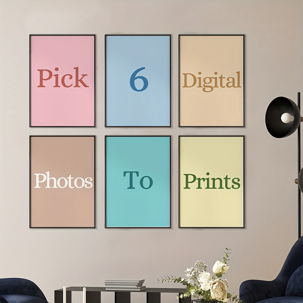 Photography Ideas - Lot de 6 impressions sur toile