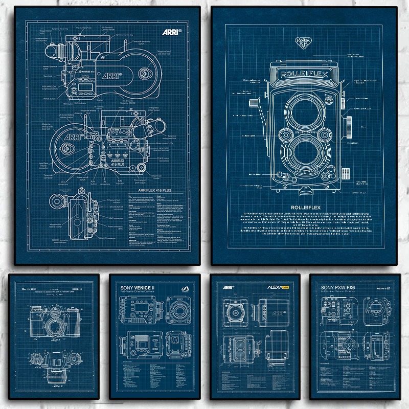 Photography Camera - Vintage Leica caméra plan affiche photographie